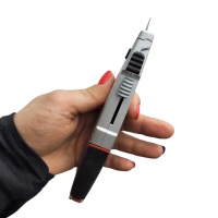 нож для гипсокартона складной, алюминиевое покрытие, 3 запасных лезвия sk5,прорезиненная рукоять оптом