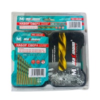 Набор сверл по металлу с титановым покрытием 15 пр.,1,5-10мм,DIN 338,кейс,"Maximum"(Максимум)МХ18129 оптом