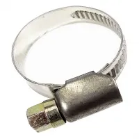 Хомут червячный 22-32 мм, нержавейка, "MAXIMUM"  (кратно 100 шт) (2627)