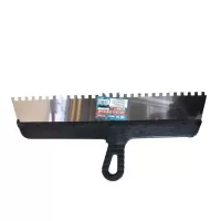 Шпатель зубчатый 450×8 мм с пластиковой ручкой, "MAXIMUM" MX 11748-1